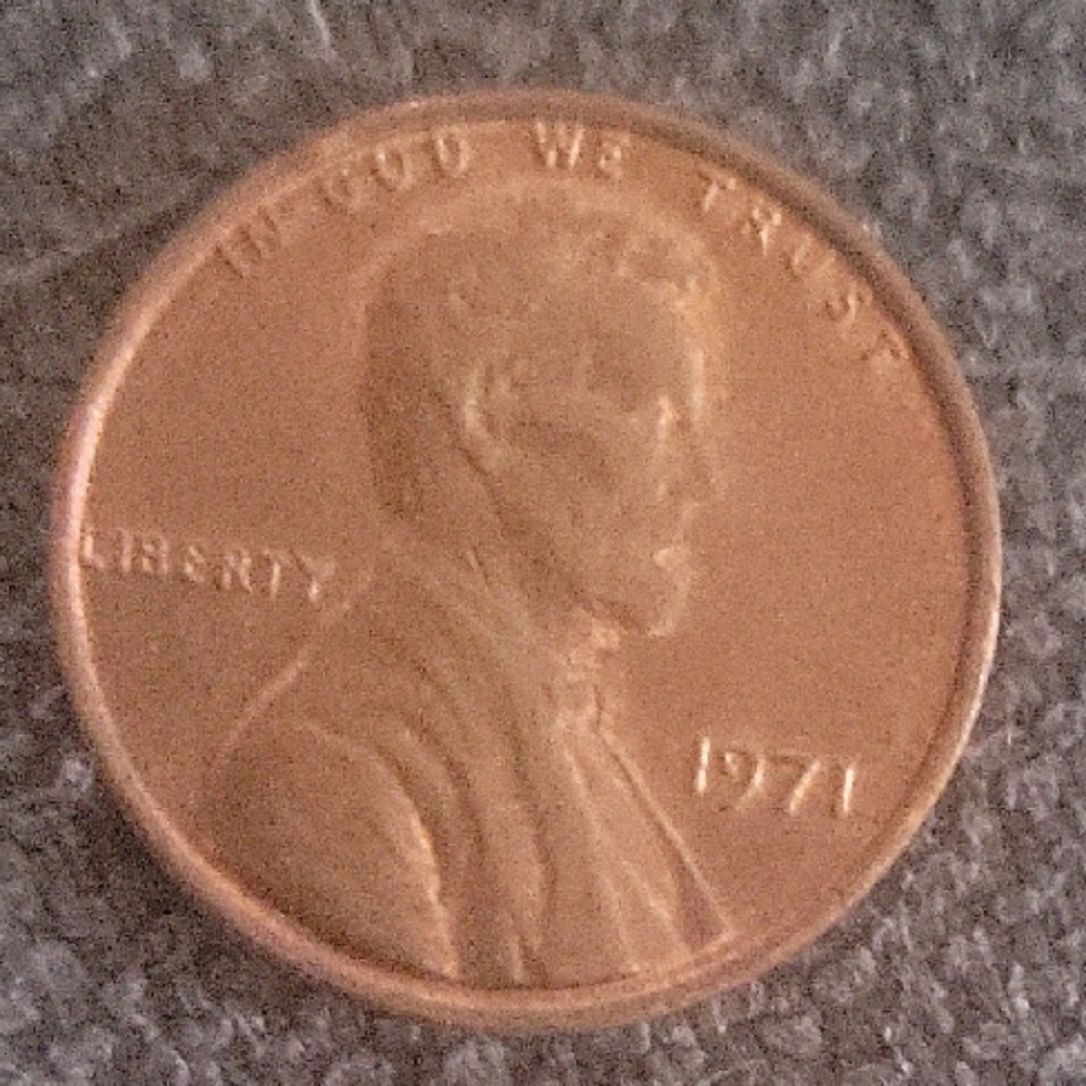 1971 Lincoln RED Penny